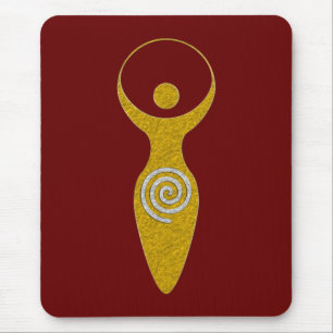Spirituelles Symbol - Göttin der Erde Gaya 1 Flame Mousepad