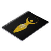 Spirituelles Symbol - Göttin der Erde Gaya 1 Flame Notizblock (Linke Seite)