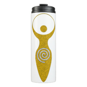 Spirituelles Symbol - Göttin der Erde Gaya 1 Flame Thermosbecher