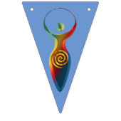 Spirituelles Symbol - Göttin der Erde Gaya 2 Wimpelkette (Erste Fahne)