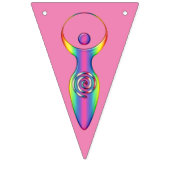 Spirituelles Symbol - Göttin der Erde Gaya 3 Wimpelkette (Dritte Fahne)