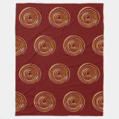 Spirituelles Symbol - Spirale der Energie 4 Fleecedecke (Vorderseite)