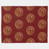 Spirituelles Symbol - Spirale der Energie 4 Fleecedecke (Vorderseite (Horizontal))