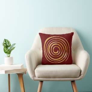 Spirituelles Symbol - Spirale der Energie 4 Kissen