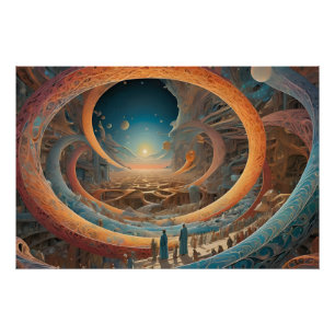 Spirituelles World Sunrise Glossy Poster