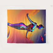 Spirituelles Yoga-Tapestry Wandteppich (Vorderseite (Horizontal))