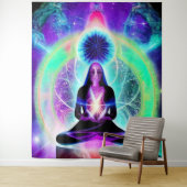 Spirituelles Yoga-Tapestry Wandteppich (Beispiel)