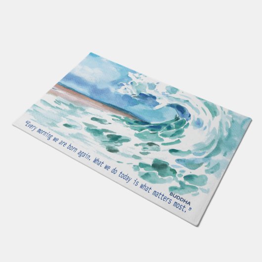 Spirituelles Zitat Inspiration Fußmatte (Schrägansicht)