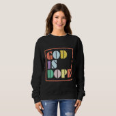 Spirituelles Zitat Religiöser Christlicher Glaube  Sweatshirt (Vorne ganz)