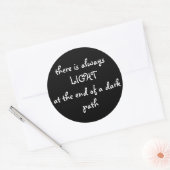 Spirituelles Zitat Runder Aufkleber (Umschlag)