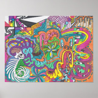 Spirituosen aus farblosem Amok Poster