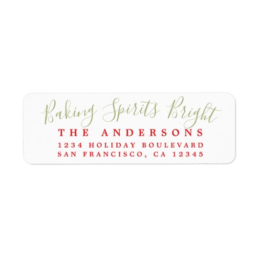 Spirituosen Backen Leuchtende Weihnachtsmarke (Vorne)