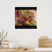 Spirituosen Brennen & Clearlight Gesunde Musik Pos Poster (Küche)