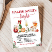 Spirituosen Bright Cocktail Weihnachts-Party Einladung