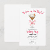 Spirituosen Bright Gingerbread Martini einladen Dankeskarte (Vorne/Hinten)