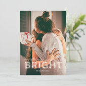 Spirituosen Bright Sparkle Overlay Fotokarte mache Ankündigung (Stehend Vorderseite)