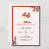 Spirituosen Brillant Holiday Cocktails Einladung (Vorderseite)