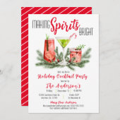 Spirituosen Brötchen Cocktail Party Einladung (Vorne/Hinten)