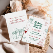 Spirituosen Brötchen Cocktail Party Einladung