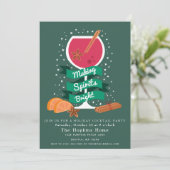 Spirituosen Brötchen Cocktail Party Einladung (Stehend Vorderseite)