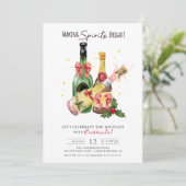Spirituosen Brötchen Cocktail Party Einladung (Stehend Vorderseite)