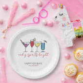 Spirituosen Brötchen Cocktail Party Pappteller (Party)