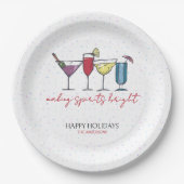 Spirituosen Brötchen Cocktail Party Pappteller (Vorderseite)