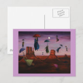 Spirituosen der fliegenden Regenschirme 2 Postkarte (Vorne/Hinten)