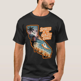 Spirituosen der goldenen Küste! California Surfing T-Shirt