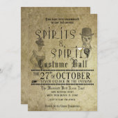 Spirituosen Erwachsenes Halloween-Party Einladung (Vorne/Hinten)