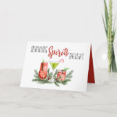 Spirituosen Frische Cocktails Urlaub Karte (Vorderseite)