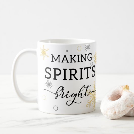 Spirituosen für einen schönen Urlaub machen Kaffeetasse (Mit Donut)