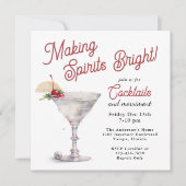 Spirituosen Glanz Frische Pasta machen Einladung (Vorderseite)