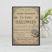 Spirituosen Halloween-Party Einladung (Stehend Vorderseite)