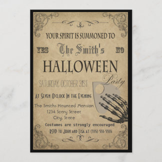 Spirituosen Halloween-Party Einladung