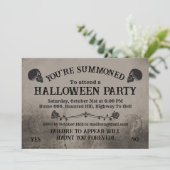 Spirituosen Halloween-Party Einladung (Stehend Vorderseite)