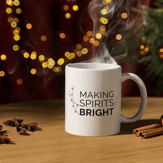 Spirituosen hell machen - Moderne Holiday Typograf Kaffeetasse