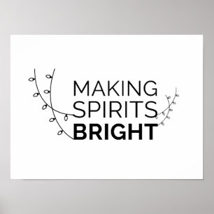 Spirituosen hell machen - Moderne Holiday Typograf Poster