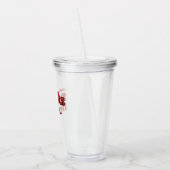 Spirituosen hell machen - Weihnachts Retro Acryltrinkbecher (Links)