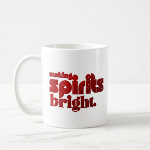 Spirituosen hell machen - Weihnachts Retro Kaffeetasse