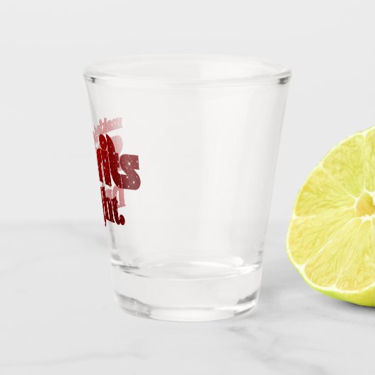 Spirituosen hell machen - Weihnachts Retro Schnapsglas (Rechts)