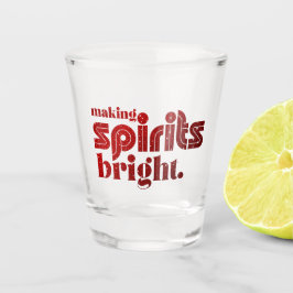 Spirituosen hell machen - Weihnachts Retro Schnapsglas