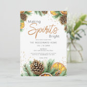 Spirituosen helle Feier Einladung (Stehend Vorderseite)