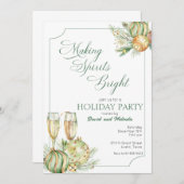 Spirituosen helle Feier Einladung (Vorne/Hinten)