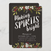 Spirituosen helle Feier Einladung (Vorne/Hinten)