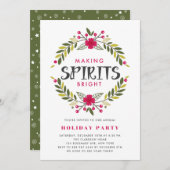 Spirituosen helle Feier Einladung (Vorne/Hinten)