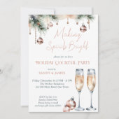 Spirituosen helle Feier mit metallisch Einladung (Vorderseite)