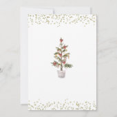 Spirituosen helle Weihnachtsfeier Einladung (Rückseite)