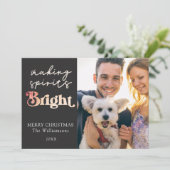 Spirituosen hellen Foto Weihnachten (Stehend Vorderseite)