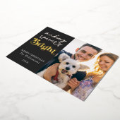 Spirituosen hellen Frohen Weihnachten Folien Feiertagskarte (Gedreht)